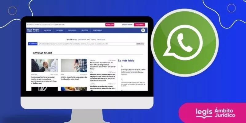 ÁMBITO JURÍDICO ahora está en WhatsApp